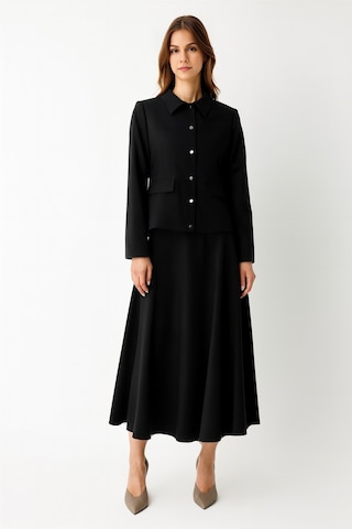 Ceket Etek Takım Siyah Siyah