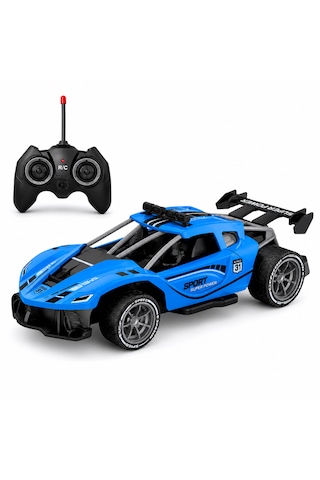 1:18 Racing Uzaktan Kumandalı Şarjlı Spor Araba - Mavi