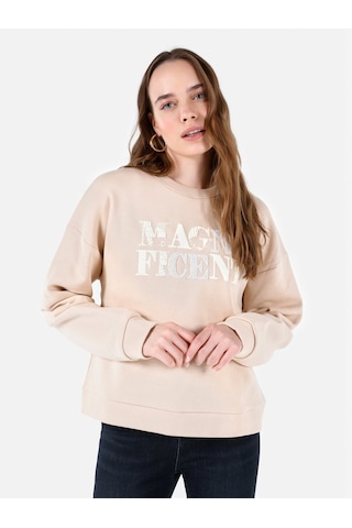 Colin's Colins Regular Fit Baskılı Bej Kadın Sweatshirt Cl1066819 Bej