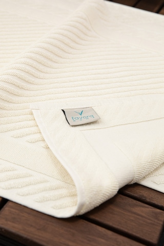 Leoline %100 Pamuk Premium 2'li Ayak Havlusu Krem