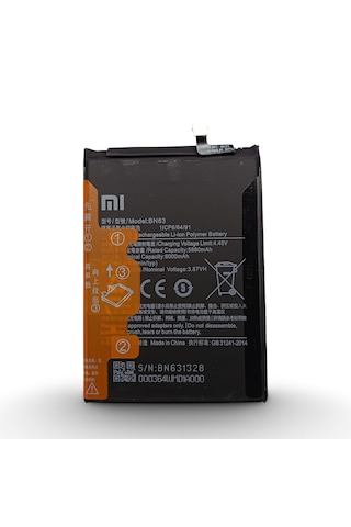 Xiaomi Redmi 10 Prime Batarya Redmi 10 Bn63 Uyumlu Yedek Batarya