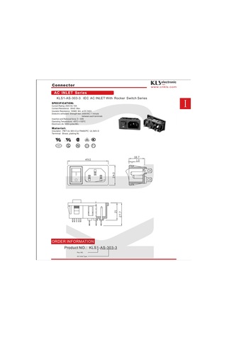 Ac Power Socket + Rocker Switch (15 Adet)