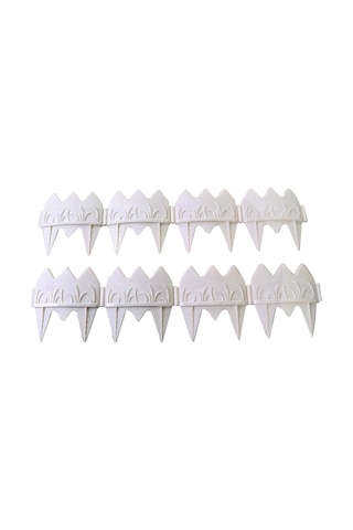 Dekoratif Çit Bahçe Çiti Peyzaj Koruma Çiti Beyaz Renk 408 Cm