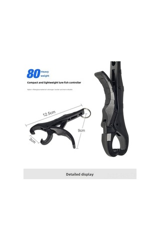 Reedark Nylon Cam Elyaf Kilitli Kontrol Aleti, Çok Fonksiyonlu路亚balık Tutucu, Hafif Ve Dayanıklı, Büyük Balıklar İçin Güvenli Tutuş Siyah