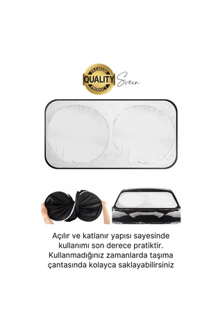 Katlanabilir Ön Cam Araba Güneşliği Uv Işık Engelleyici Isı Koruması Perde Çantalı Koruma Gölgelik