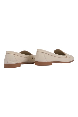 Napa Shoes Düz Taban Siyah Deri Comfort Loafer Kadın Babet Ayakkabı Napa-aes76127 Bej