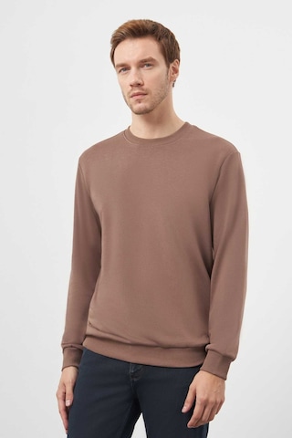Morven Erkek Kahve Basic Bisiklet Yaka Sweat-shirt 25ks063005400 Kahve Kahve Kahverengi