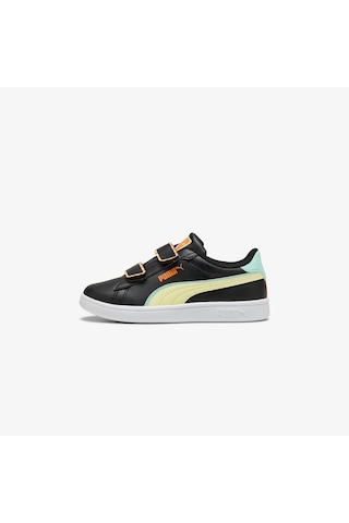 Puma Smash 3.0 Playdate Çocuk Siyah Spor Ayakkabı 402830 Siyah
