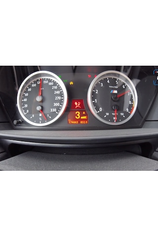 Bmw E60 Krom Gösterge Kadran Halka Çerçevesi Seti M5 Stil Bmw