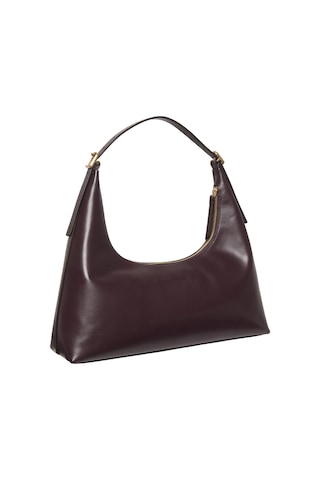 Calvin Klein Emblem Hw Lthr Kadın Bordo Shoulder Bag-9957 Bordo