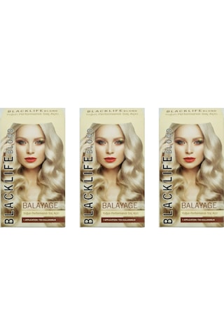 Blacklife Blond Balayage Yoğun Performanslı Saç Renk Açıcı 3 Adet