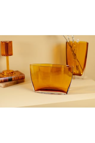 Madame Coco Les Orres El Yapımı Cam Vazo 1kvazo0320 28x19 Cm-gold