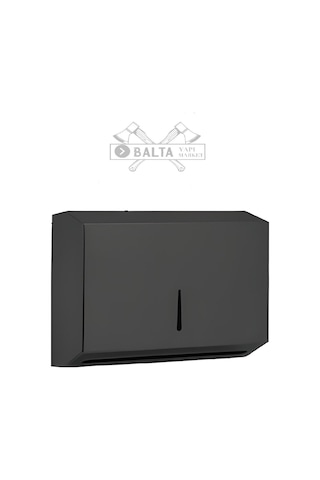 Maxiflow Z Katlama Kağıt Havluluk 200'lü Wc Kağıt Dispanseri Siyah Z Katlama 200 Peçetelik Duvara Monte Siyah