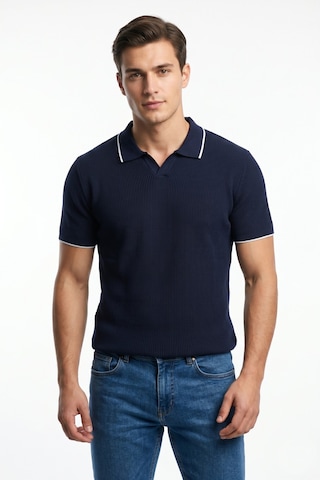 Baglan Erkek Spor Polo Yaka Triko Tişört Bgl-st05374 Lacivert