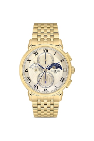Hislon Men's Timeles's Tm143g-02sg Erkek Kol Saati Sarı