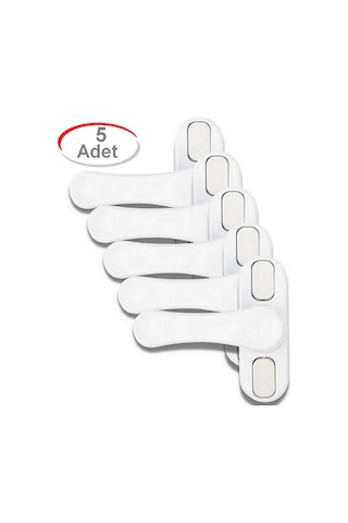 5 Adet Metal Beyaz Pencere Emniyet Kilidi Çocuk Hırssız Kilidi