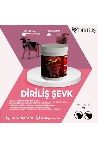 Diriliş Diriliş Şevk Kızgınlık Gösterici & Dööl Tutmayı Artırıcı