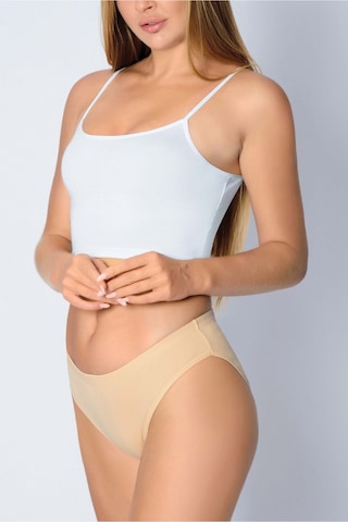 Auw Kadın Geçme Lastikli Pamuk Basic Slip Külot 2'li - Comfily Bej