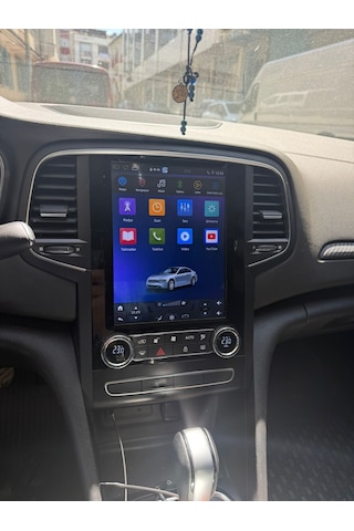 Snp Serisi Renault Megane 4 Uyumlu Dijital Lcd Gösterge Çerçeveli Tesla Ekran 4-64gb Hafıza Multimedya Sistemi Ve Geri Görüş Kamerası