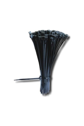 Çetsan 4.8X200 Siyah Kablo Bağı Plastik Cırt-100 Adet