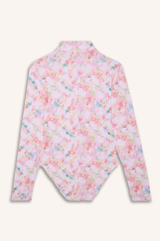 Defacto Regular Fıt Desenli 5li Burkini Mayo G9479ax26hsbn340 Kahve-bn340