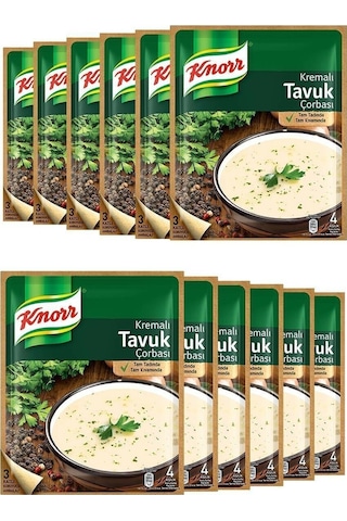 Hazır Kremalı Tavuk Çorbası 12 Adet
