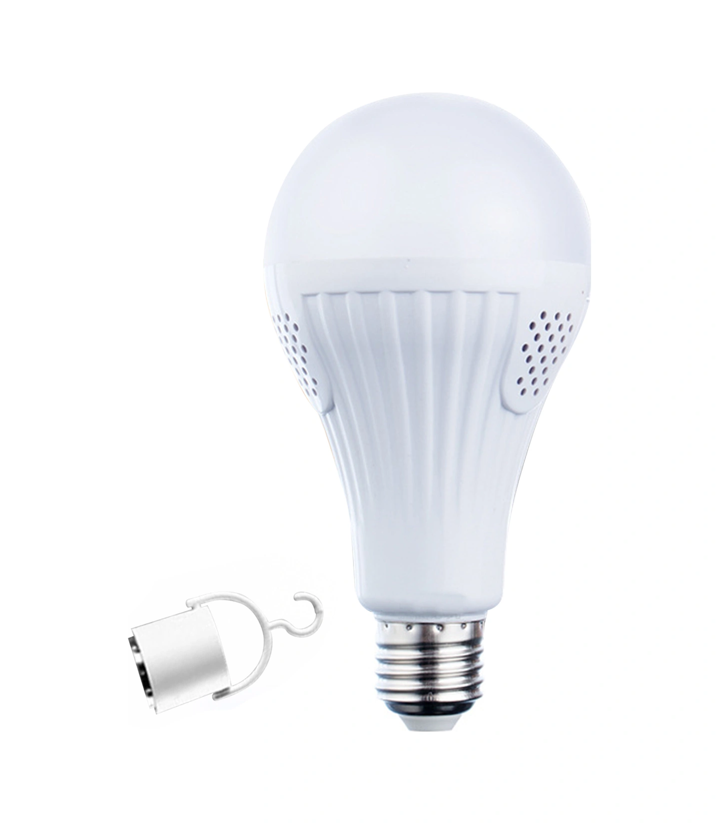 Moveevo E27 12w Akıllı Acil Led Ampulü, Otomatik Şarjlı, Elektriksiz Kullanıma Uygun, 85-256v Geniş Voltaj, Beyaz Işık, Dokunmatik Kontrol Ve Kanca Beyaz