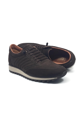 Lisans Sohes Lisans Shoes %100 Hakiki Nubuk Deri Ortopedik Erkek Günlük Yazlık Akıllı Bağcıklı Ayakkabı 39-45 Kahverengi