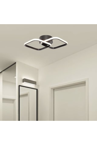 Tt405-2-Sy Tt Aydınlatma Mat Siyah 2 Li Kare Led Avize