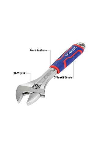 Workpro Wp272012 250mm Cr-v Profesyonel Kurbağacık Anahtar