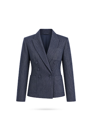 5in1Canpolat Lacivert Cepli Blazer Ceket 5505