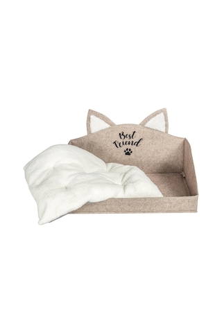 Lonavizyon Keçe Kedi Köpek Yatağı 50 x 38 x 15 CM