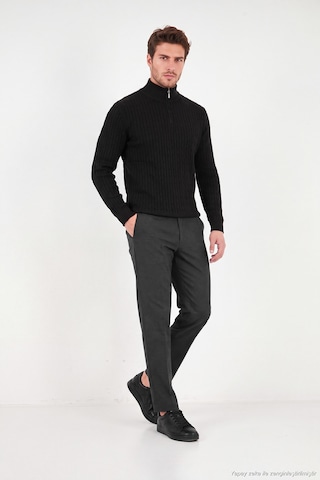 Buratti Normal Bel Regular Fit Düz Paça Pantolon Erkek Pantolon 6843702 Füme