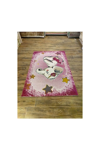 Hello Kids Kd27a Pembe-kahve-krem Halı