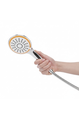 El Duş Başlığı Uzay - Turuncu Şeritli - Birden Fazla Akış Modu Krom