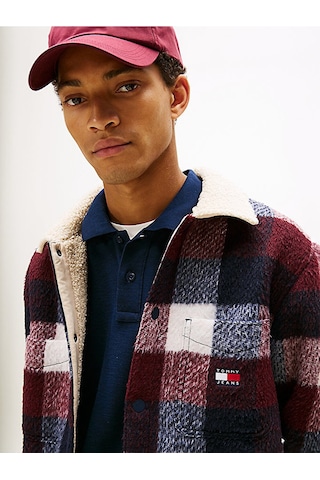 Tommy Hilfiger Tjm Check Teddy Overshırt Ext Erkek Mavi Gömlek - Dm0dm22010 Mavi