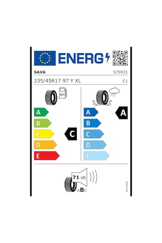 Sava 235/45 17 97Y Xl Intensa Uhp Fp Yaz Lastiği 2025