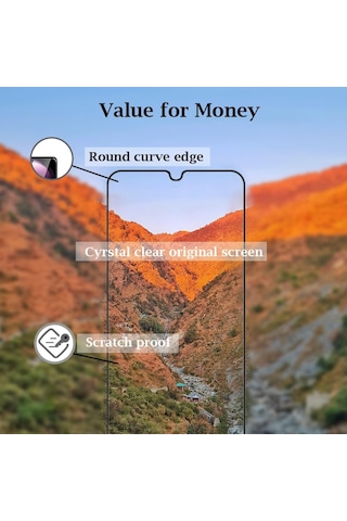 Huawei Nova Y70 İle Uyumlu Şeffaf Ekranı Tam Kaplayan 5d Cam Kırılmaz Cam Ekran Koruyucu