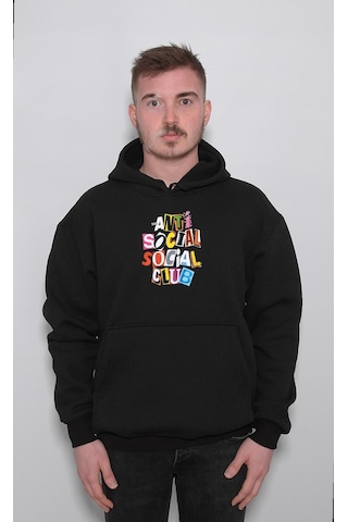 Anti Social Social Club Anti Sosyal Kulüp Sweatshirt Unisex Kapüşonlu Hoodie 001