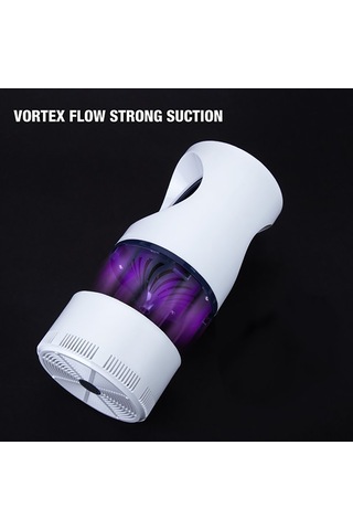 Youmex Ev İçi Uv Led Akıllı Mus Musu Katil Lambası - 360 Süpürge Fanlı, Usb Beslemeli, Çocuk Ve Hamile Dostu, Sessiz Fonsiyonlu - Minimalist Beyaz