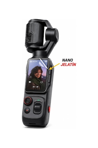 Insta360 Luna Ultra Uyumlu 3 Adet Şeffaf Ekran Koruyucu Nano Jelatin