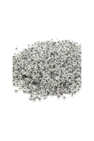 Karanlıkta Parlayan Harf Boncuk Elips 6 Mm 250 Gr
