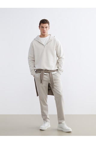 Lcw Vision Bej Uzun Kollu Erkek Hoodie