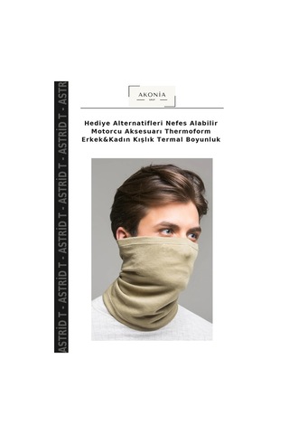 Astrid T Hediye Alternatifleri Nefes Alabilir Motorcu Aksesuarı Thermoform Erkek&kadın Kışlık Termal Boyunluk Çok Renkli