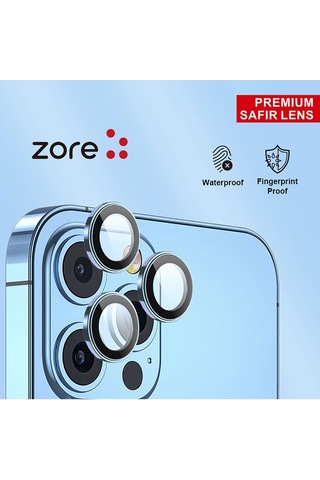 Apple Uyumlu iPhone 13 Mini Kamera Koruyucu Safir Cam Metal A Kalite İnce Slim Cl12