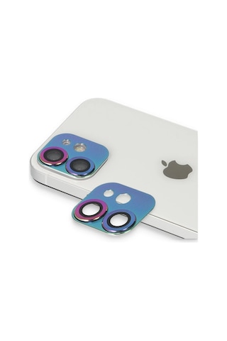 Newface iPhone Uyumlu 11 Pers Alüminyum Kamera Lens Csmtex - 4 - Rainbow -