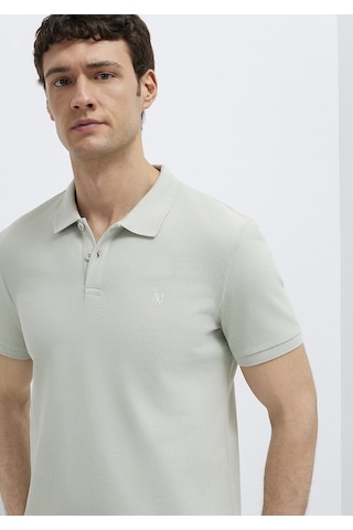 Mavi - Mavi Mühür Logo İşlemeli Yeşil Polo Tişört 8804370148