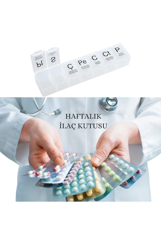 2 Adet Haftalık İlaç Kutusu İlaç Kutusu Düzenleyici