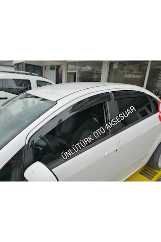 OtoÇizgi Fiat Linea Cam Rüzgarlığı 2006-2018 Arası Mugen 4.Lü Parlak Siyah OtoÇizgi