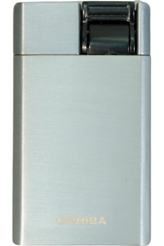 Cohiba Tek Torch Perde Alev Gümüş Metal Puro Çakmağı - Tr9629